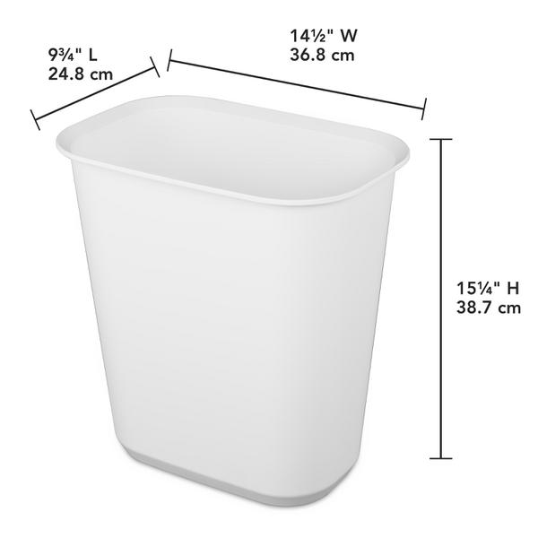 Sterilite 1047 – 5.5 Gal. Rectangular Wastebasket