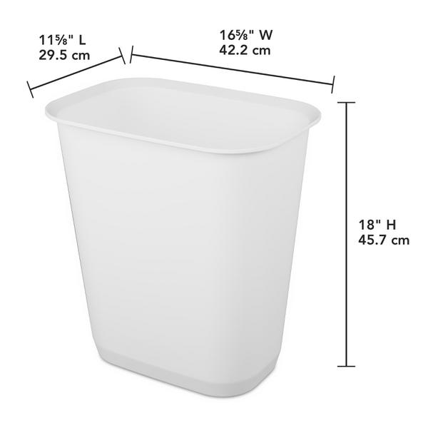 Sterilite 1048 – 9 Gal. Rectangular Wastebasket