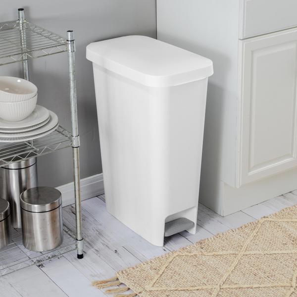 Sterilite 1058 – 11 Gal. Slim StepOn Wastebasket