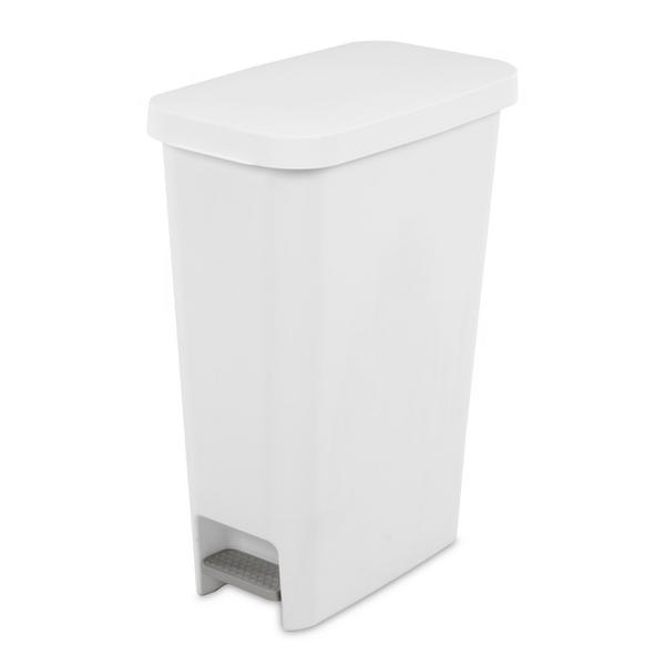 sterilite 1058 – 11 Gal. Slim StepOn Wastebasket