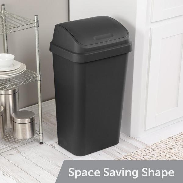 Sterilite 1089 – 13 Gal. Swing Top Wastebasket
