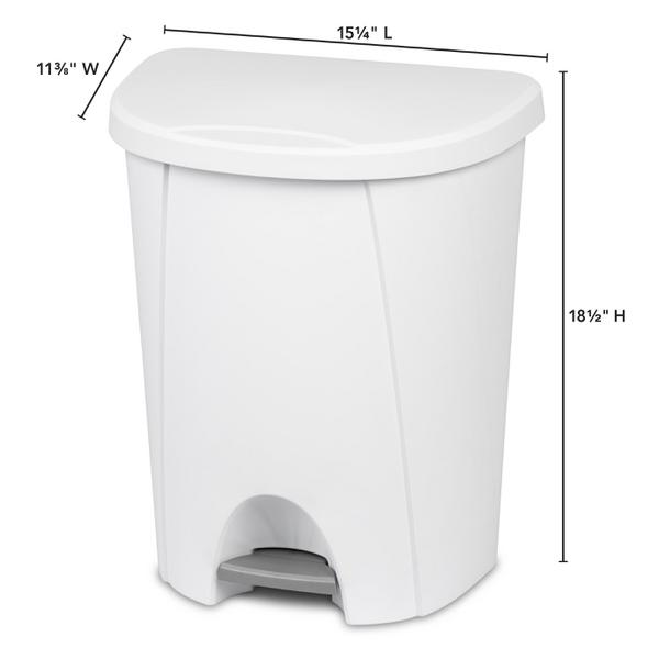 Sterilite 1094 – 6.6 Gal. StepOn Wastebasket