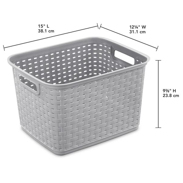 Sterilite 1273 – Tall Weave Basket