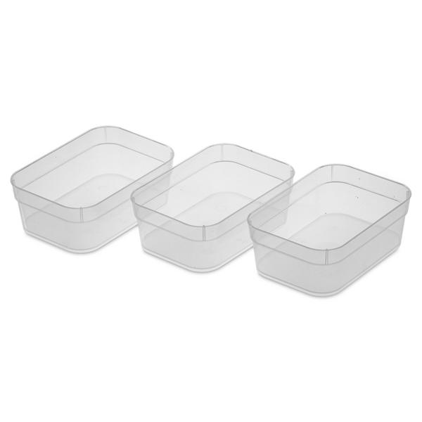 sterilite 1355 – Set (3) Medium Storage Trays