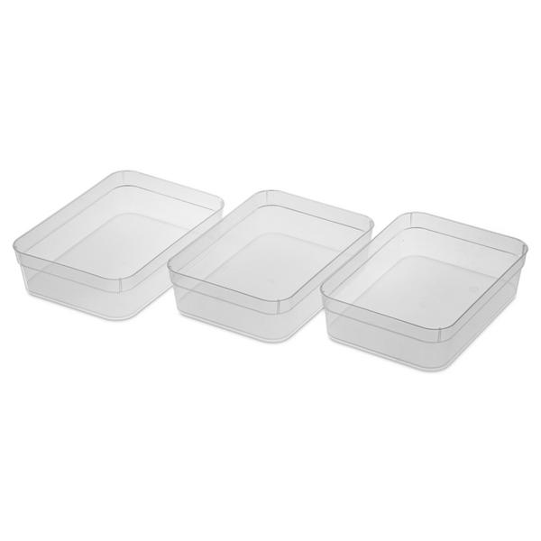 sterilite 1357 – Set (3) Large Storage Trays