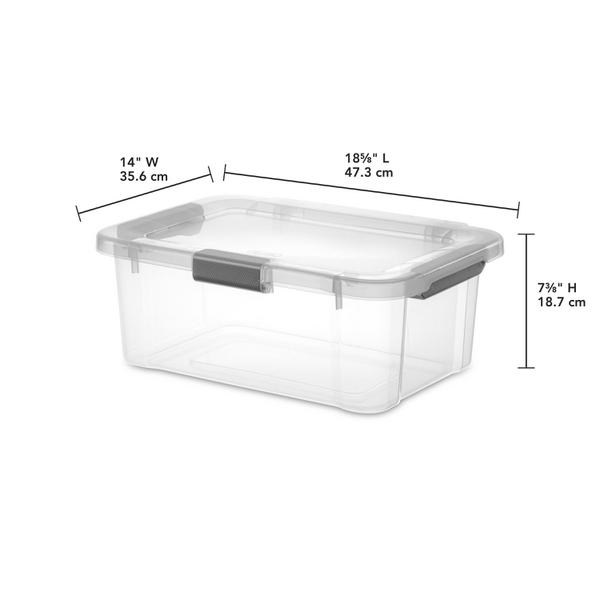 Sterilite 1392 – 20 Qt HingeLID Storage Box