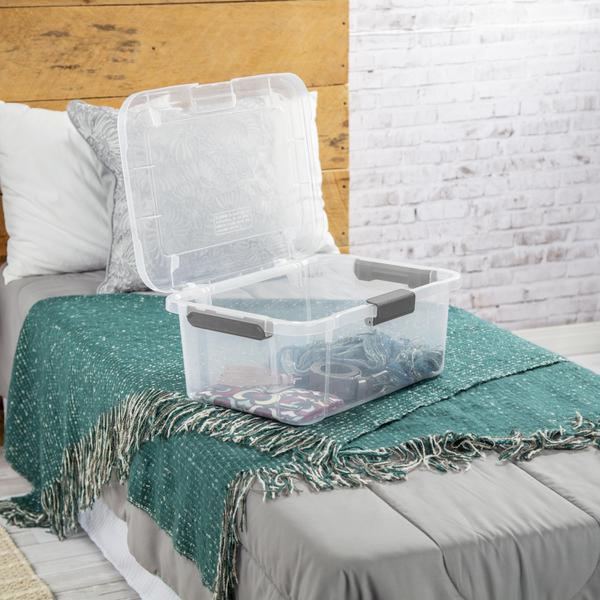 Sterilite 1392 – 20 Qt HingeLID Storage Box