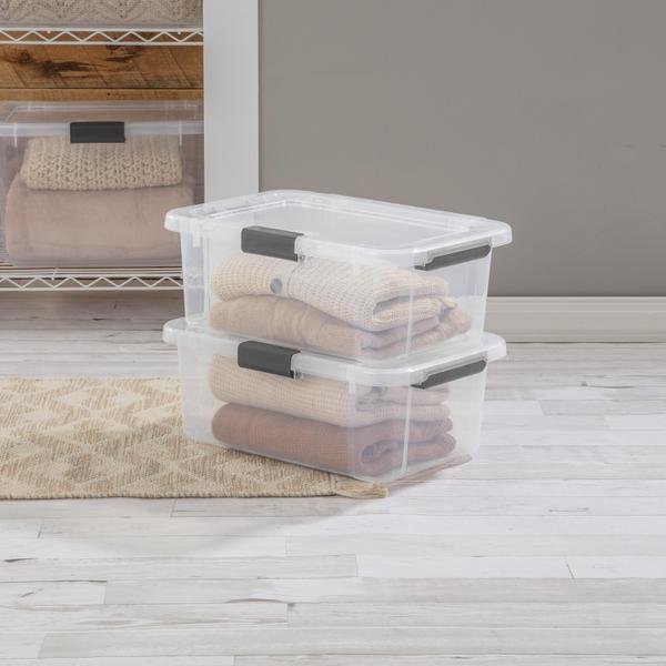 Sterilite 1392 – 20 Qt HingeLID Storage Box