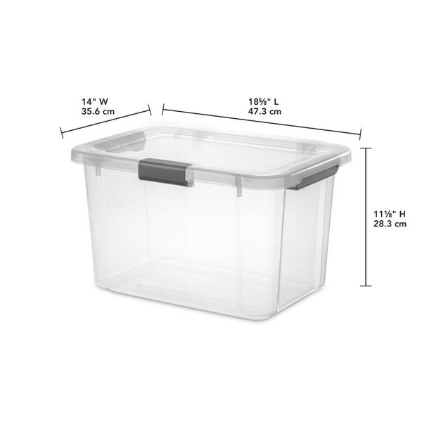 Sterilite 1393 – 30 Qt. HingeLID Storage Box