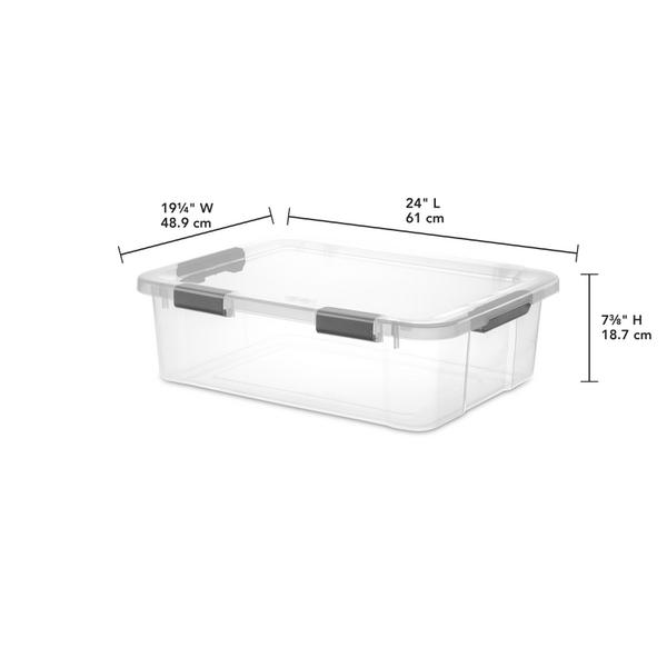 Sterilite 1394 – 40 Qt. HingeLID Storage Box
