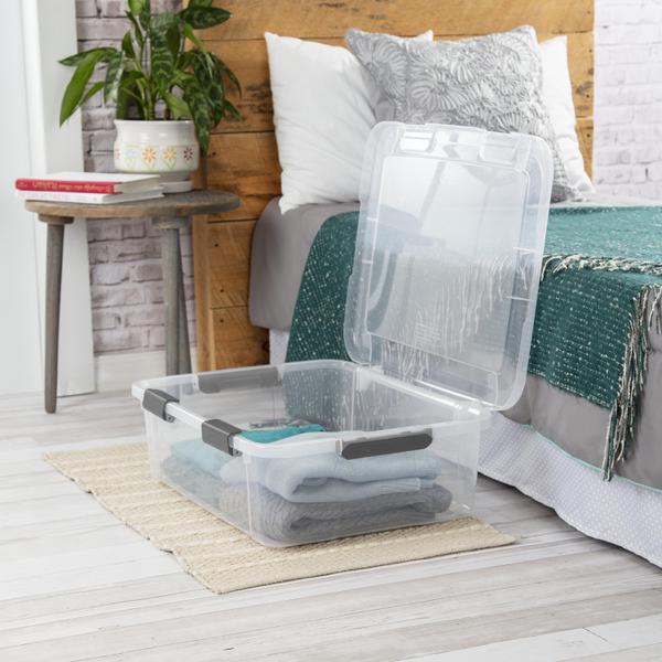 Sterilite 1394 – 40 Qt. HingeLID Storage Box
