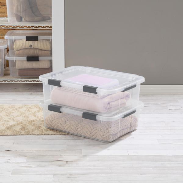 Sterilite 1394 – 40 Qt. HingeLID Storage Box
