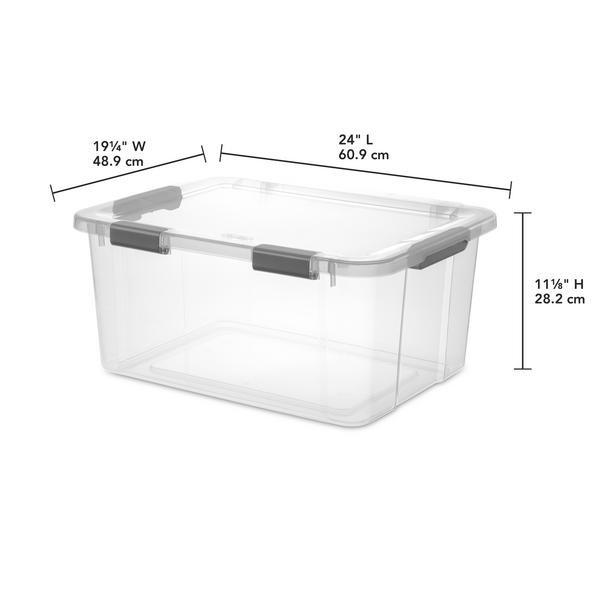 Sterilite 1396 – 60 Qt. HingeLID Storage Box