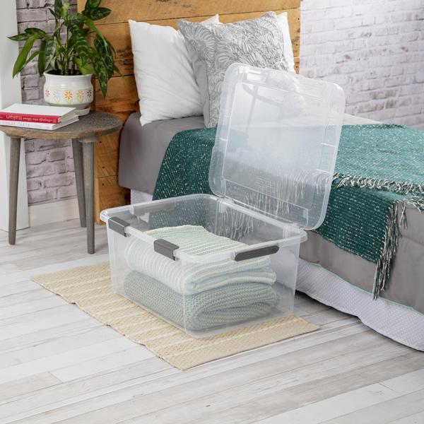 Sterilite 1396 – 60 Qt. HingeLID Storage Box