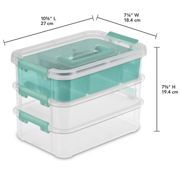 Sterilite 1413 – Stack & Carry 3 Layer Handle Box & Tray