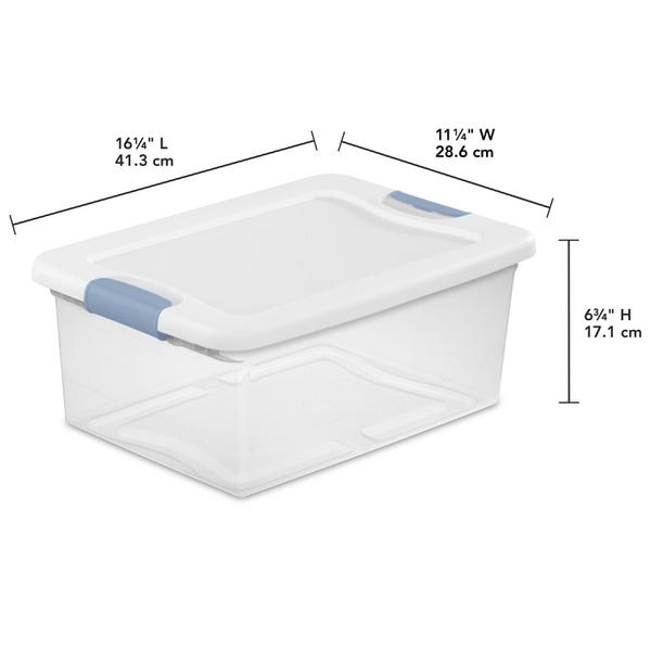 Sterilite 1494 – 15 Quart Latching Box