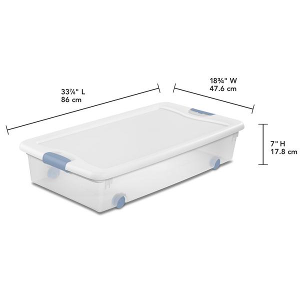 Sterilite 1498 – 56 Quart Wheeled Latching Box