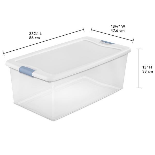 Sterilite 1499 – 106 Quart Latching Box