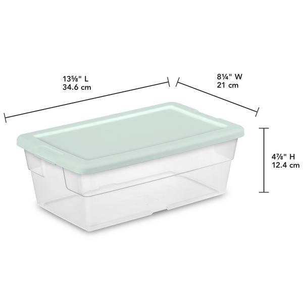 Sterilite 1643 – Set Of (5) 6 Qt. Storage Boxes