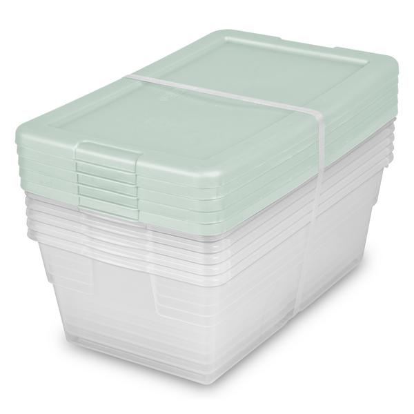 sterilite 1643 – Set of (5) 6 Qt. Storage Boxes