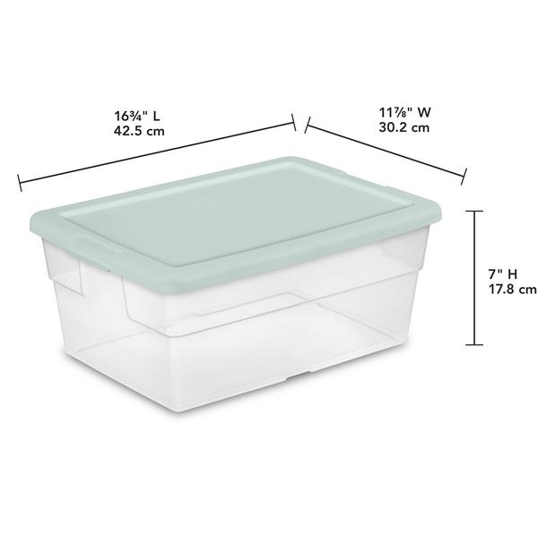 Sterilite 1645 – Set Of (2) 16 Qt. Storage Boxes