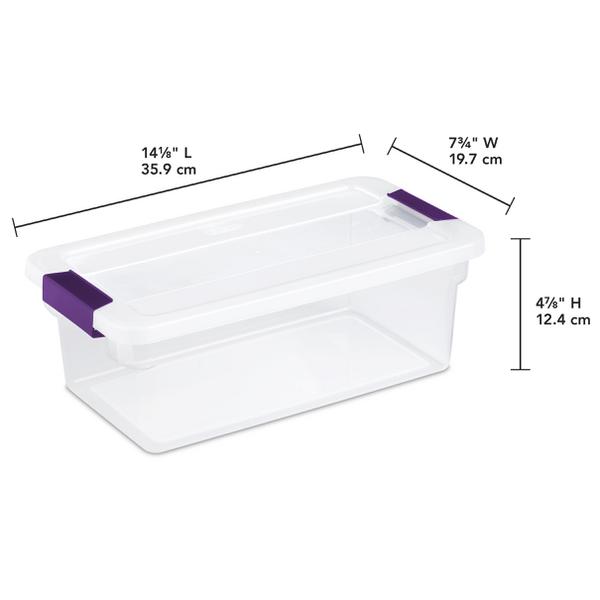 Sterilite 1751 – 6 Qt. ClearView™ Latch Box