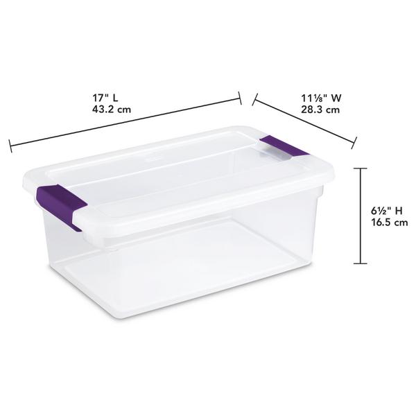 Sterilite 1753 – 15 Qt. ClearView™ Latch Box