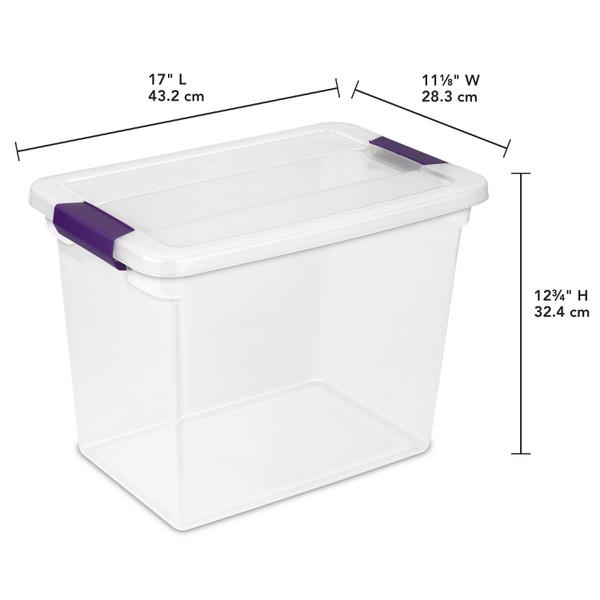 Sterilite 1763 – 27 Qt. ClearView™ Latch Box