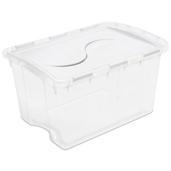 sterilite 1914 – 48 Qt. Hinged Lid Storage Box