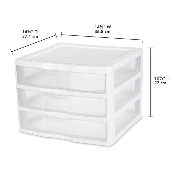 Sterilite 2093 – Wide 3 Drawer Unit