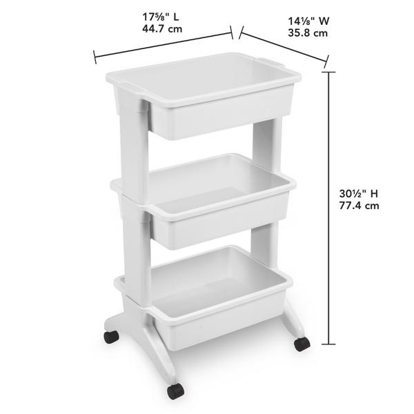 Sterilite 2133 – 3-Tier Utility Cart