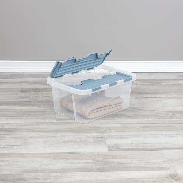 Sterilite 2392 – 20 Quart Hinged Lid Storage Box