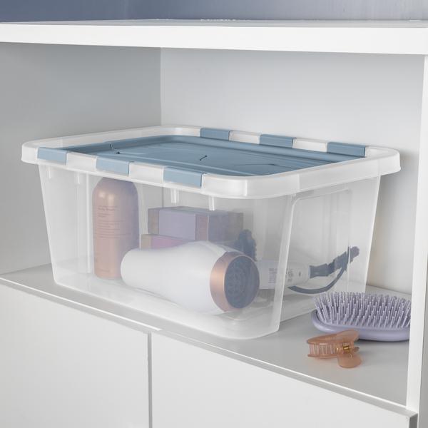 Sterilite 2392 – 20 Quart Hinged Lid Storage Box