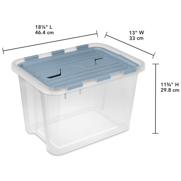 Sterilite 2393 – 30 Quart Hinged Lid Storage Box
