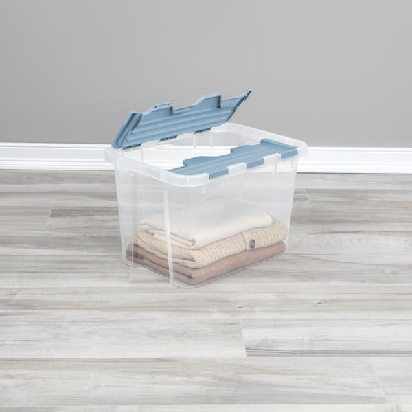 Sterilite 2393 – 30 Quart Hinged Lid Storage Box