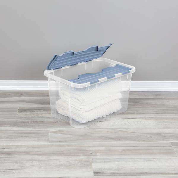 Sterilite 2396 – 60 Quart Hinged Lid Storage Box