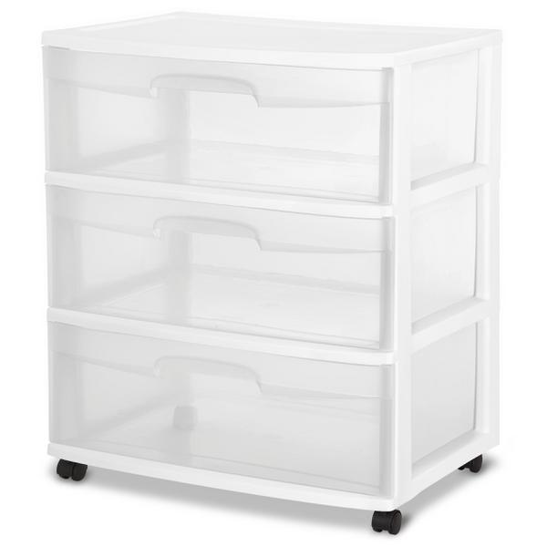 sterilite 2930 – Wide 3 Drawer Cart