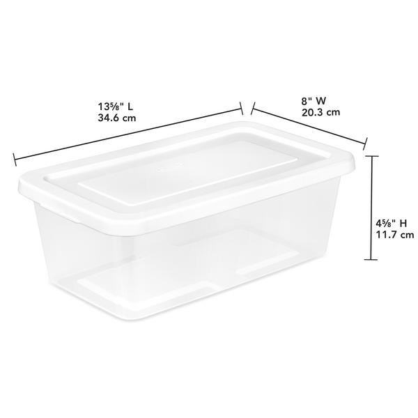 Sterilite 4242 – 6 Qt. Storage Box