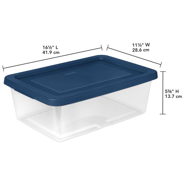 Sterilite 4253 – Set Of (2) 12 Qt. Storage Boxes