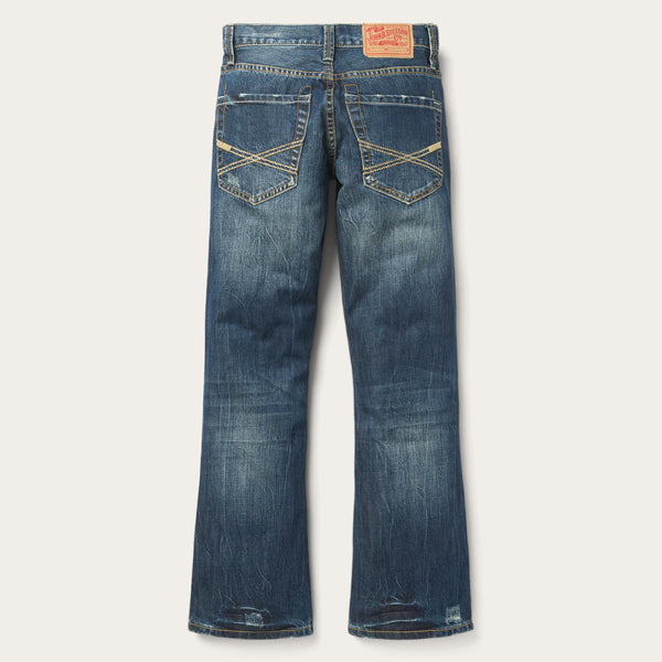 Stetson 1014 Fit Destructed Dark Wash Jeans