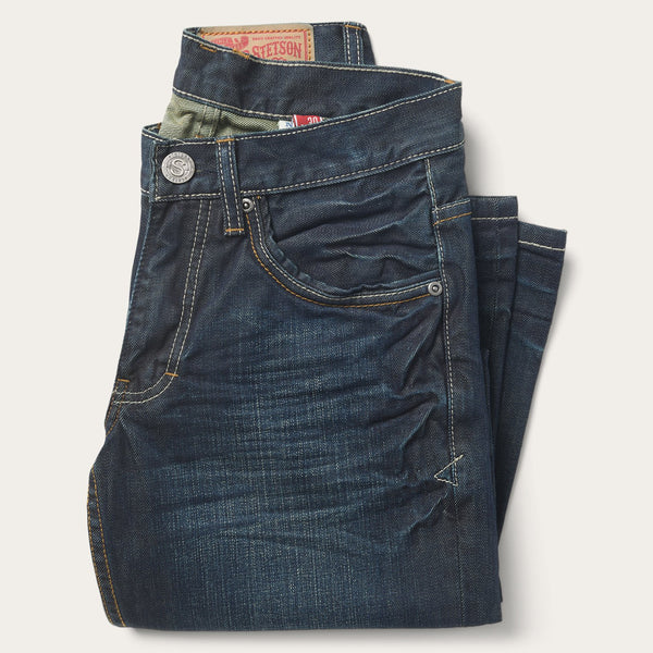Stetson 1312 Fit Jeans With A Pieced Back Pocket