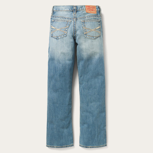 Stetson 1520 Fit Light Wash Jeans With Tacking