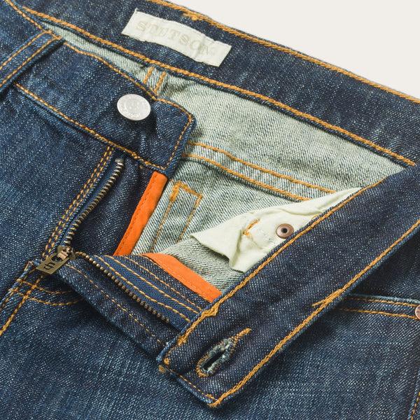 Stetson 816 Classic Boot Cut Jeans In Dark Wash