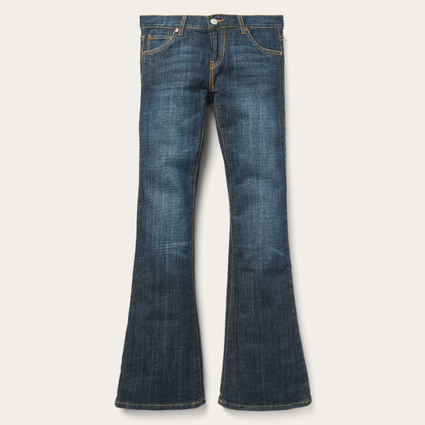 stetson 816 Classic Boot Cut Jeans In Dark Wash