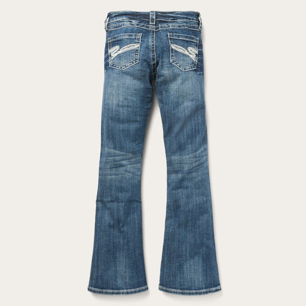 Stetson 816 Fit Jeans With White "S" Back Pocket