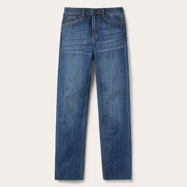 stetson 915 High Rise Straight Fit Crop Jeans
