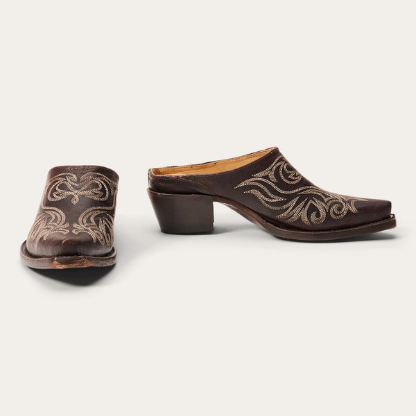 stetson Adley Vintage Finished Leather Mules
