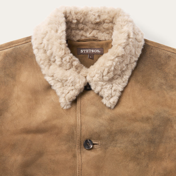 Stetson Antique Suede Shearling Jacket