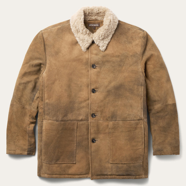stetson Antique Suede Shearling Jacket
