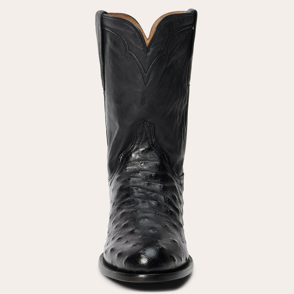 Stetson Austin Ostrich Roper Boots